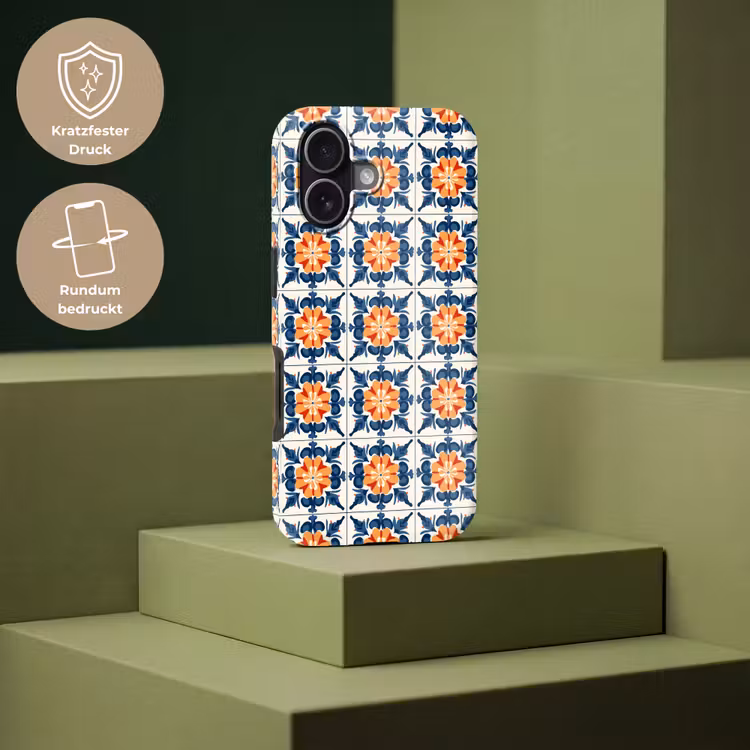 Traditioneel - Tegel - Oranje Toughcase MagSafe Apple iPhone 17 klein 1017 -USP_PrintM_DE