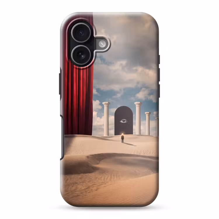 Handyhülle Toughcase - Traum – Wüste – Auge - Droom - Woestijn - Oog Toughcase MagSafe Apple iPhone 17 klein