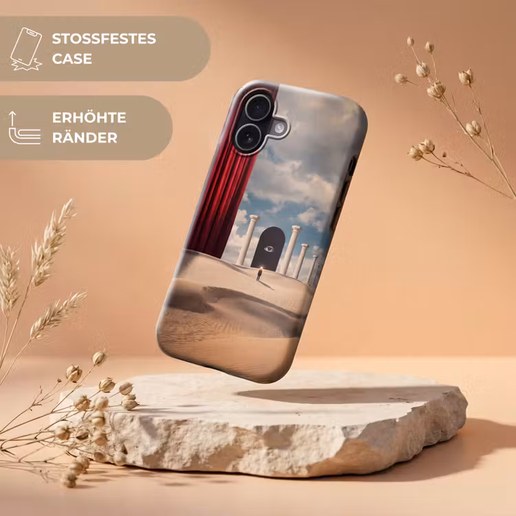 Handyhülle Toughcase - Traum – Wüste – Auge - Droom - Woestijn - Oog Toughcase MagSafe Apple iPhone 17 klein
