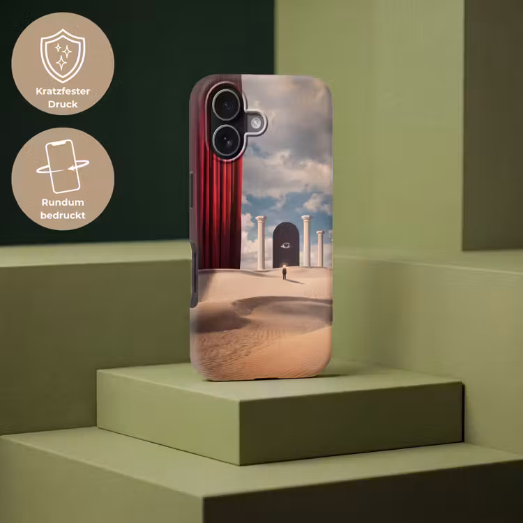 Handyhülle Toughcase - Traum – Wüste – Auge - Droom - Woestijn - Oog Toughcase MagSafe Apple iPhone 17 klein