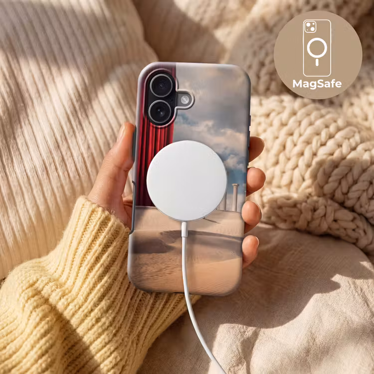 Handyhülle Toughcase - Traum – Wüste – Auge - Droom - Woestijn - Oog Toughcase MagSafe Apple iPhone 17 klein