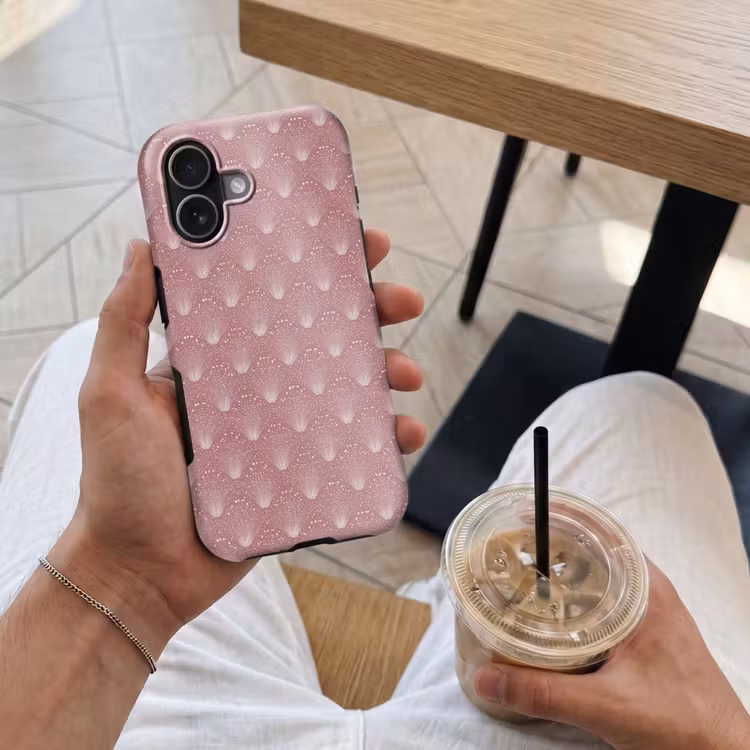 Trendy - Patroon - Roze Toughcase MagSafe Apple iPhone 17 klein 1017 -Sfeer1M