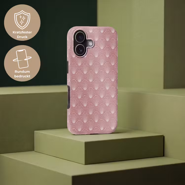 Trendy - Patroon - Roze Toughcase MagSafe Apple iPhone 17 klein 1017 -USP_PrintM_DE