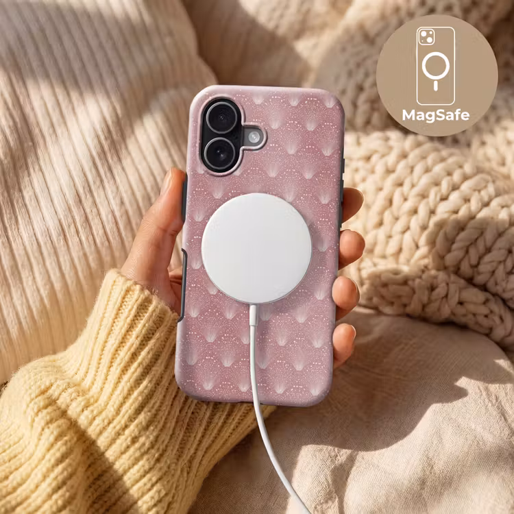 Trendy - Patroon - Roze Toughcase MagSafe Apple iPhone 17 klein 1017 -USP_MagsafeV