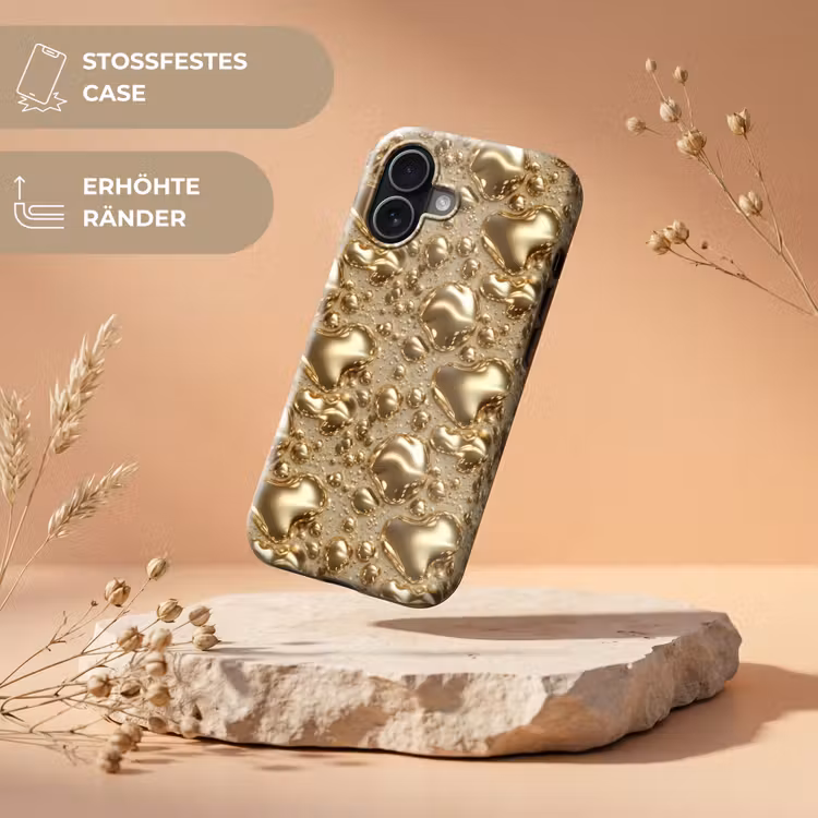 Druppels - Organisch - Goud Toughcase MagSafe Apple iPhone 17 klein 1017 -USP_RandenV_DE