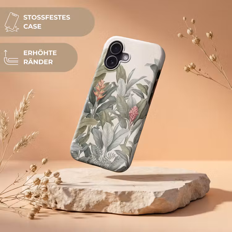 Tropisch - Planten - Modern - Groen Toughcase MagSafe Apple iPhone 17 klein -USP_RandenV_DE