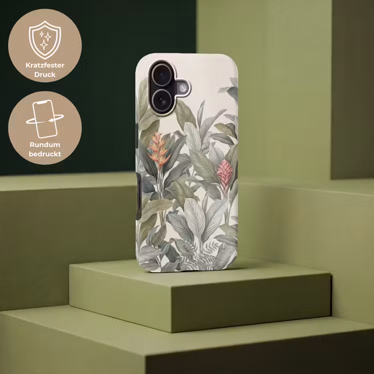 Tropisch - Planten - Modern - Groen Toughcase MagSafe Apple iPhone 17 klein -USP_PrintM_DE