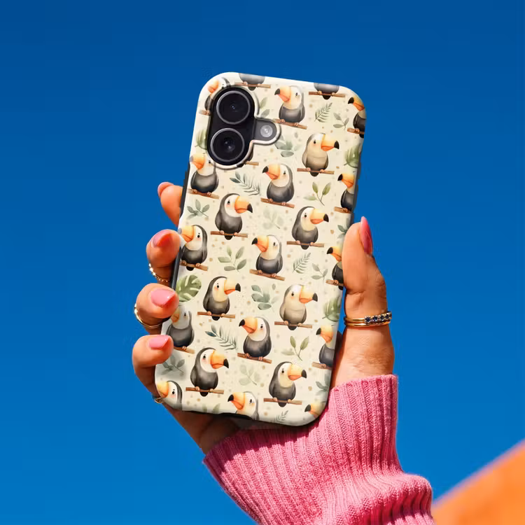 Toekans - Exotisch - Kleurrijk Toughcase MagSafe Apple iPhone 17 klein 1017 -Sfeer1V