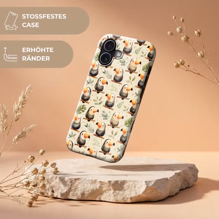 Toekans - Exotisch - Kleurrijk Toughcase MagSafe Apple iPhone 17 klein 1017 -USP_RandenV_DE