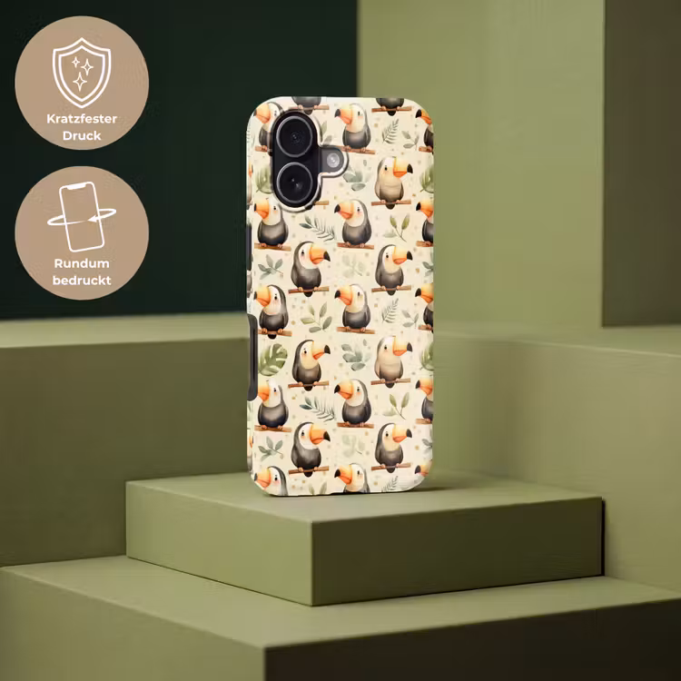Toekans - Exotisch - Kleurrijk Toughcase MagSafe Apple iPhone 17 klein 1017 -USP_PrintM_DE