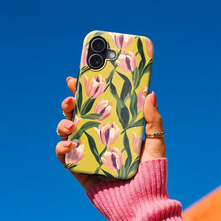 Tulpen - Botanisch - Geel Toughcase MagSafe Apple iPhone 17 klein 1017 -Sfeer1V