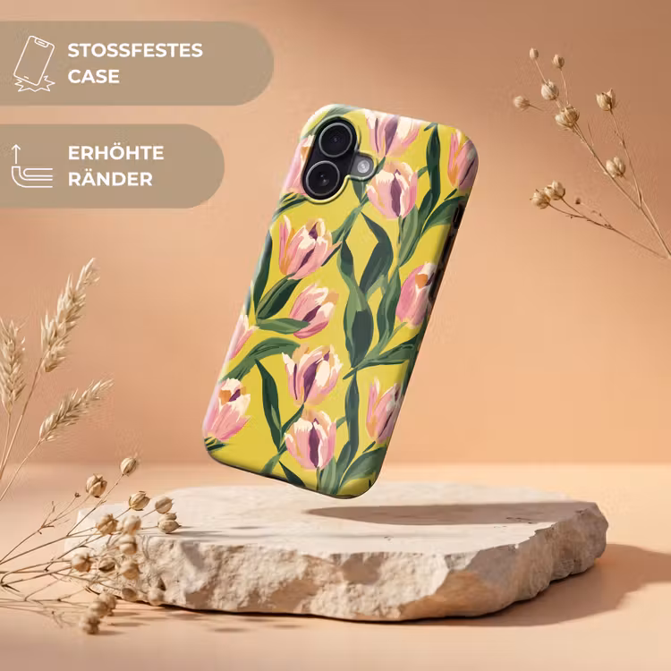 Tulpen - Botanisch - Geel Toughcase MagSafe Apple iPhone 17 klein 1017 -USP_RandenV_DE