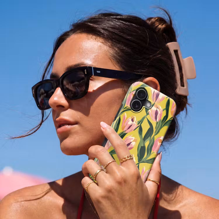 Tulpen - Botanisch - Geel Toughcase MagSafe Apple iPhone 17 klein 1017 -Sfeer2V