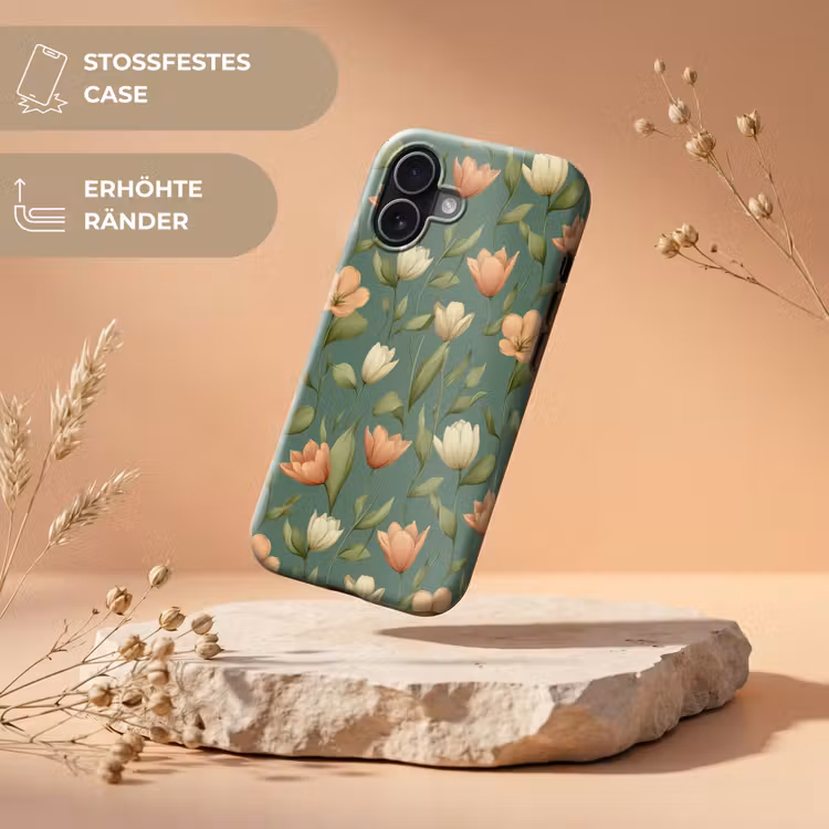 Tulpen - Botanisch - Groen Toughcase MagSafe Apple iPhone 17 klein 1017 -USP_RandenV_DE