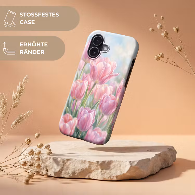 Tulpen - Veld - Lente - Roze Toughcase MagSafe Apple iPhone 17 klein -USP_RandenV_DE