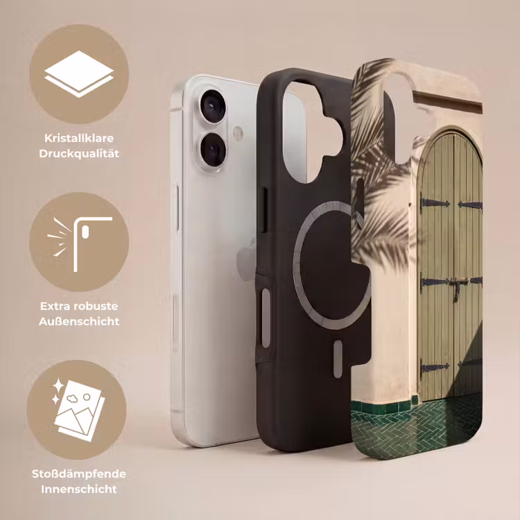 Deur - Hout - Architectuur - Groen - Rustiek Toughcase MagSafe Apple iPhone 17 klein -USP_Lagen_DE