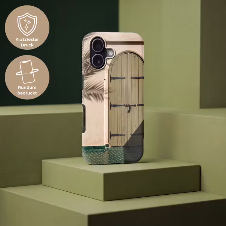 Deur - Hout - Architectuur - Groen - Rustiek Toughcase MagSafe Apple iPhone 17 klein -USP_PrintM_DE