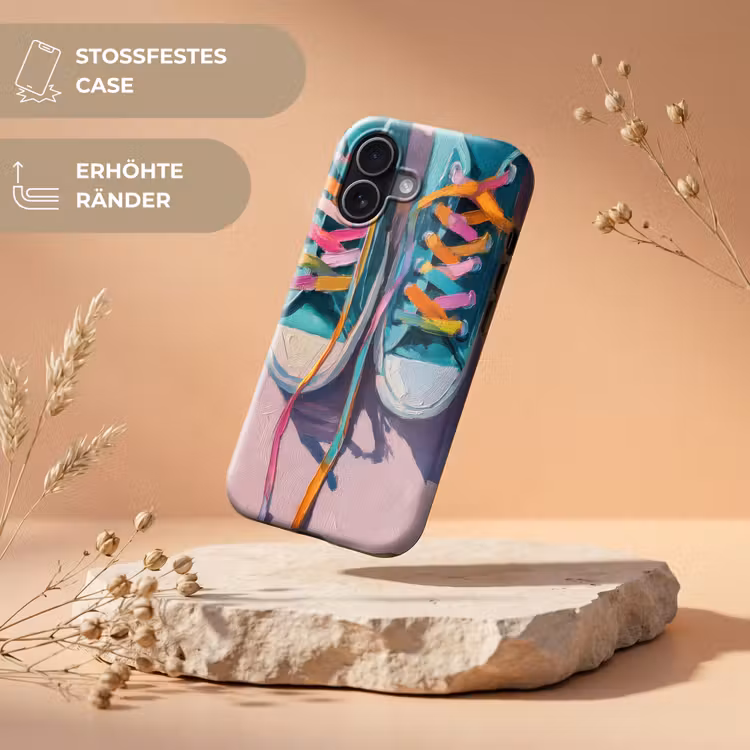 Sneakers - Veters - Kleurrijk - Schaduw Toughcase MagSafe Apple iPhone 17 klein -USP_RandenV_DE