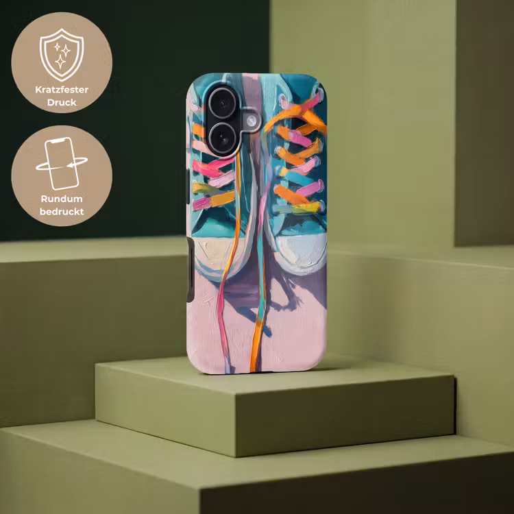 Sneakers - Veters - Kleurrijk - Schaduw Toughcase MagSafe Apple iPhone 17 klein -USP_PrintM_DE