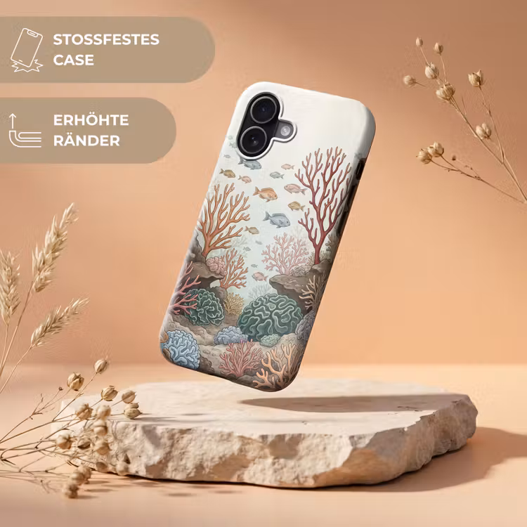 Onderwater - Koraal - Vis - Natuur Toughcase MagSafe Apple iPhone 17 klein -USP_RandenV_DE