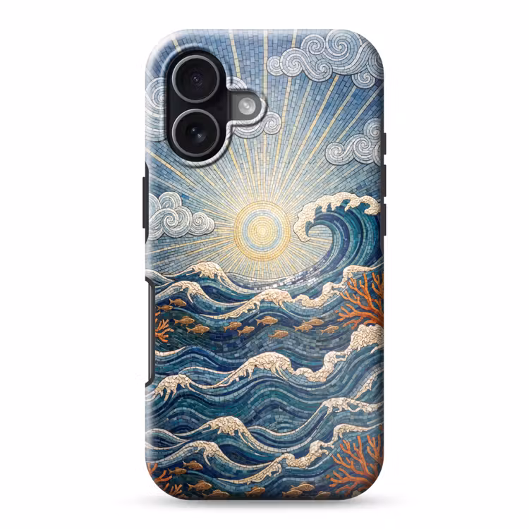 Onderwater - Koraal - Vis - Natuur - Kunst Toughcase MagSafe Apple iPhone 17 klein -3d