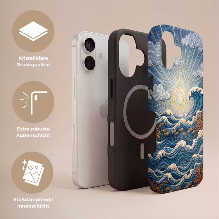 Onderwater - Koraal - Vis - Natuur - Kunst Toughcase MagSafe Apple iPhone 17 klein -USP_Lagen_DE