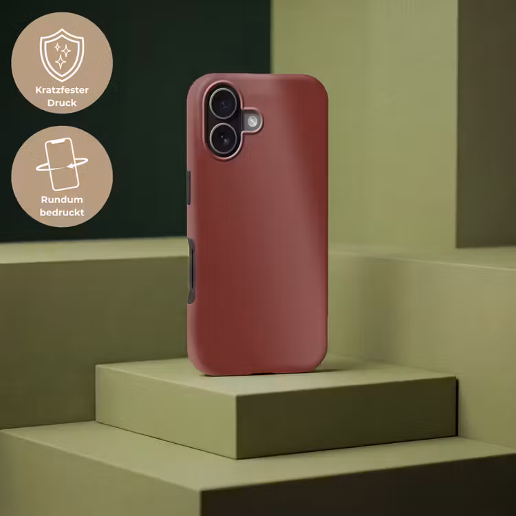 Valentine - Velvet - Rood Toughcase MagSafe Apple iPhone 17 klein 1017 -USP_PrintM_DE