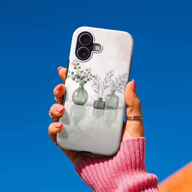 Vazen - Bladeren - Groen Toughcase MagSafe Apple iPhone 17 klein -Sfeer1V