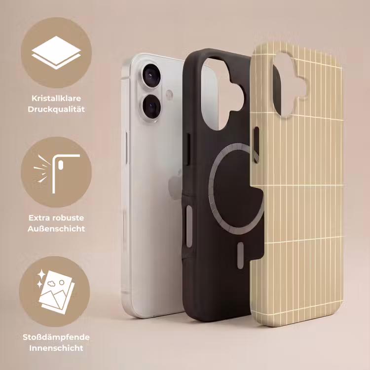 Verticaal - Wandtegel - Zand - Beige Toughcase MagSafe Apple iPhone 17 klein 1017 -USP_Lagen_DE