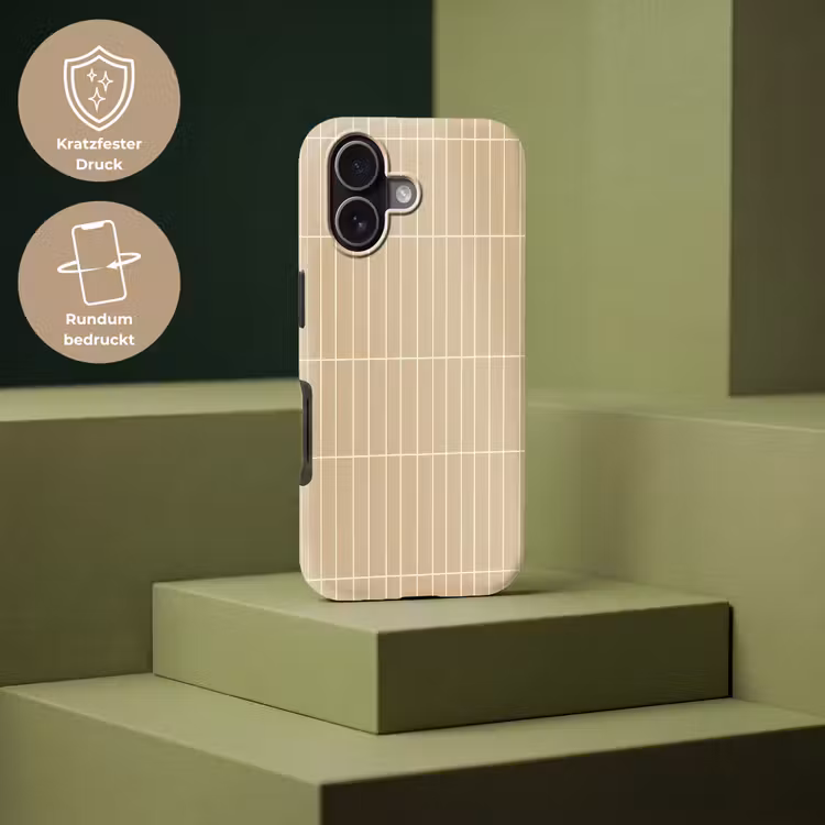 Verticaal - Wandtegel - Zand - Beige Toughcase MagSafe Apple iPhone 17 klein 1017 -USP_PrintM_DE