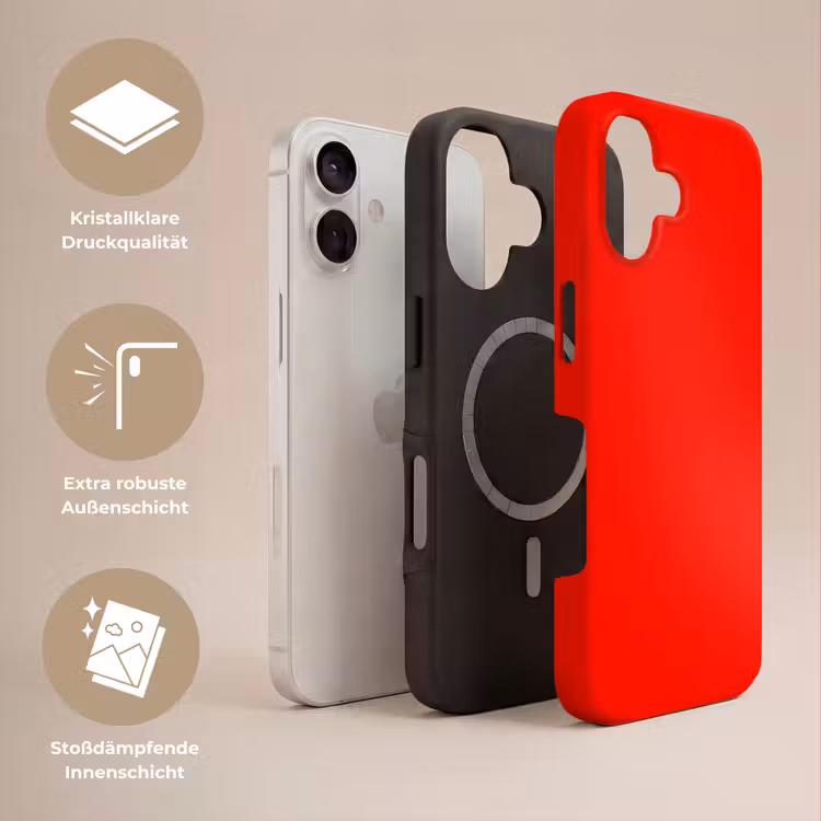 Vibrant - Vermilion - Rood Toughcase MagSafe Apple iPhone 17 klein 1017 -USP_Lagen_DE