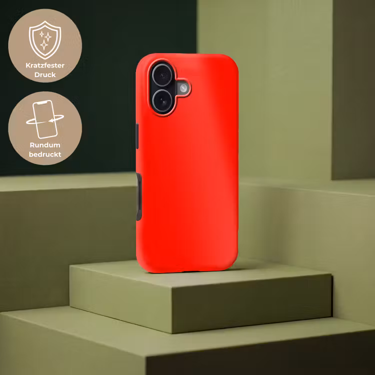 Vibrant - Vermilion - Rood Toughcase MagSafe Apple iPhone 17 klein 1017 -USP_PrintM_DE