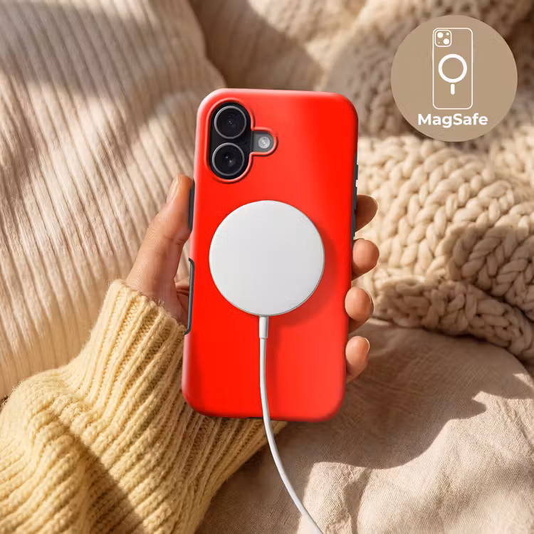 Vibrant - Vermilion - Rood Toughcase MagSafe Apple iPhone 17 klein 1017 -USP_MagsafeV