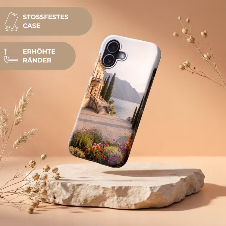 Handyhülle Toughcase - Villa – Wasser – Treppen - Villa - water -trappen Toughcase MagSafe Apple iPhone 17 klein