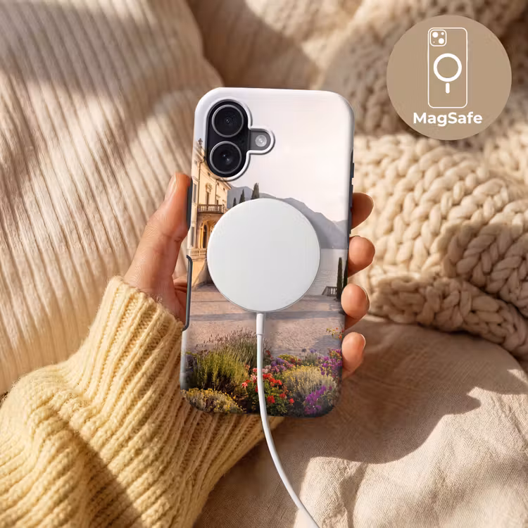 Handyhülle Toughcase - Villa – Wasser – Treppen - Villa - water -trappen Toughcase MagSafe Apple iPhone 17 klein