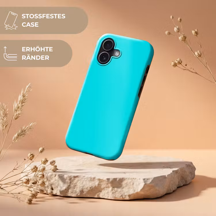 Vivid - Aquamarine - Turkoois Toughcase MagSafe Apple iPhone 17 klein 1017 -USP_RandenV_DE