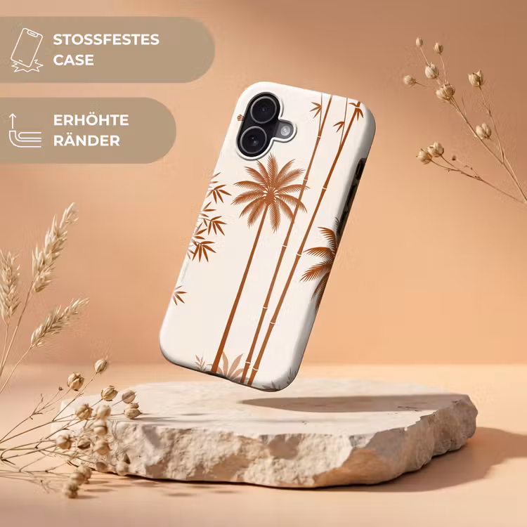 Vogel - Boom - Tropisch - Minimalistisch - Bruin Toughcase MagSafe Apple iPhone 17 klein -USP_RandenV_DE
