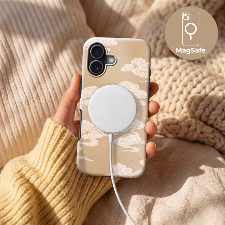 Vogels - Vliegen - Beige Toughcase MagSafe Apple iPhone 17 klein -USP_MagsafeV