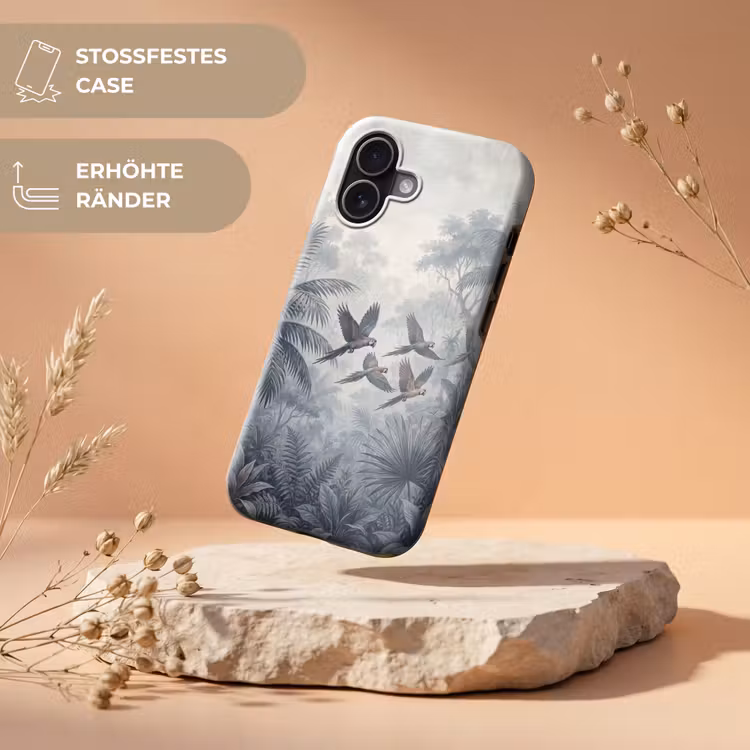 Vogel - Vliegend - Jungle - Vintage - Dieren Toughcase MagSafe Apple iPhone 17 klein -USP_RandenV_DE