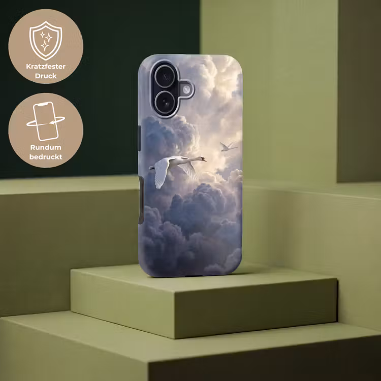 Vogel - Vliegend - Natuur - Wit - Wolken Toughcase MagSafe Apple iPhone 17 klein -USP_PrintM_DE
