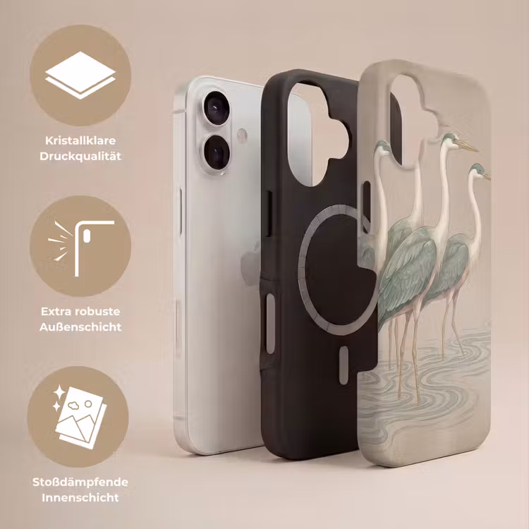Vogel - Water - Natuur - Vintage Toughcase MagSafe Apple iPhone 17 klein -USP_Lagen_DE