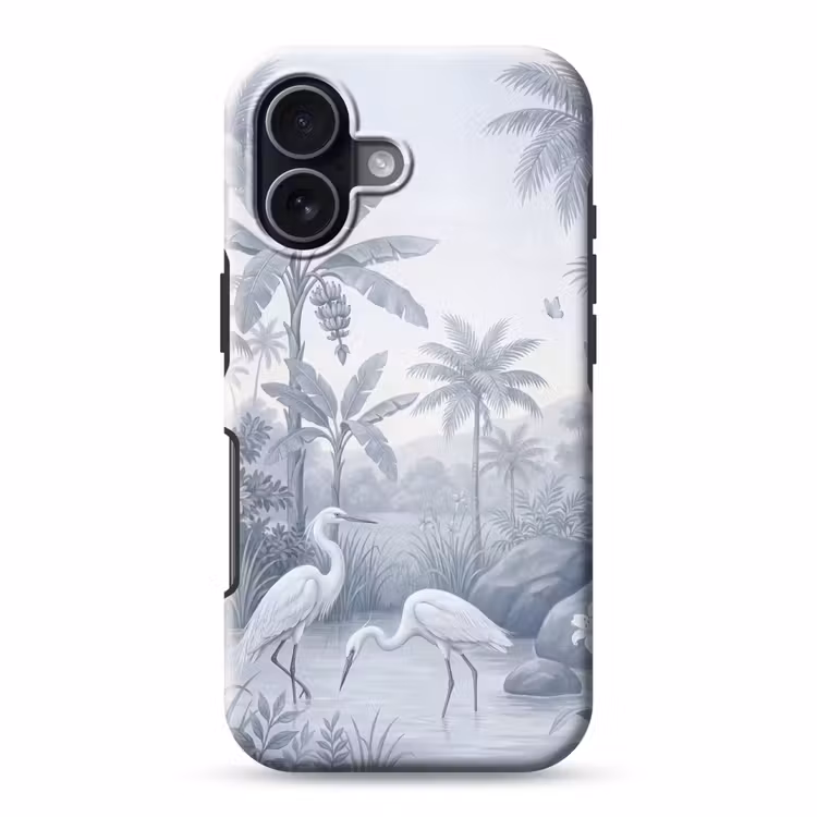 Vogel - Water - Tropisch - Natuur - Blauw Toughcase MagSafe Apple iPhone 17 klein -3d