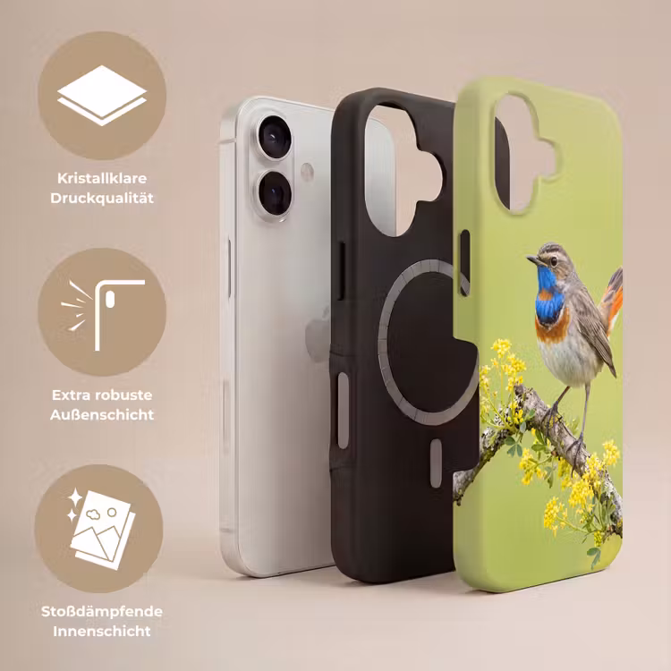 Vogel - Tak - Natuur - Kleurrijk Toughcase MagSafe Apple iPhone 17 klein -USP_Lagen_DE