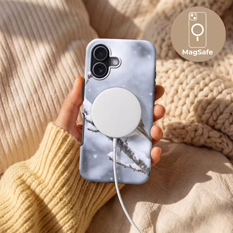 Vogel - Tak - Sneeuw - Winter Toughcase MagSafe Apple iPhone 17 klein -USP_MagsafeV