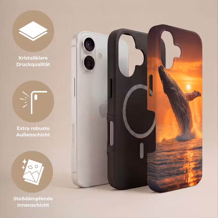 Walvis - Zon - Zee Toughcase MagSafe Apple iPhone 17 klein -USP_Lagen_DE