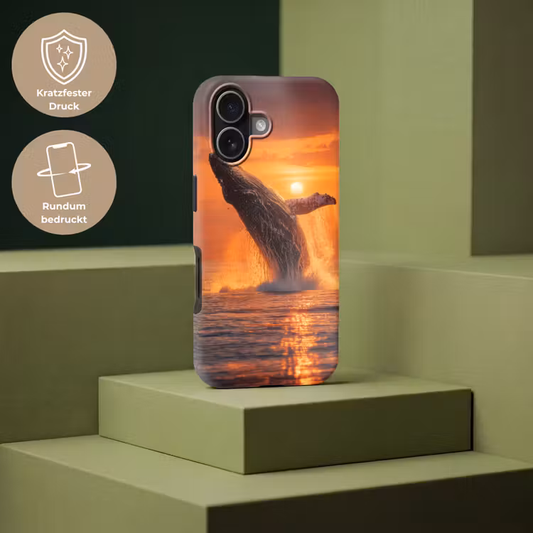 Walvis - Zon - Zee Toughcase MagSafe Apple iPhone 17 klein -USP_PrintM_DE