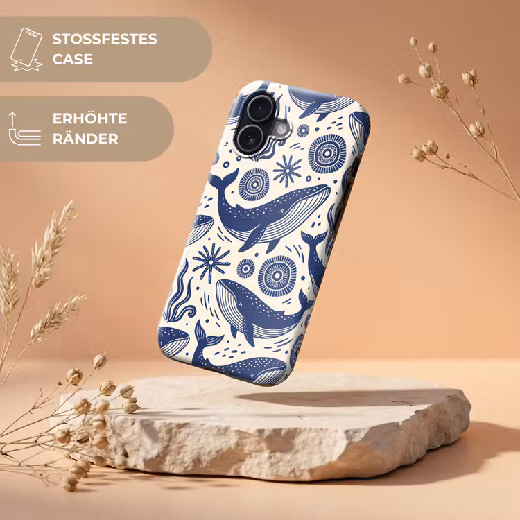 Walvis - Onderwater - Dieren - Abstract - Blauw Toughcase MagSafe Apple iPhone 17 klein -USP_RandenV_DE