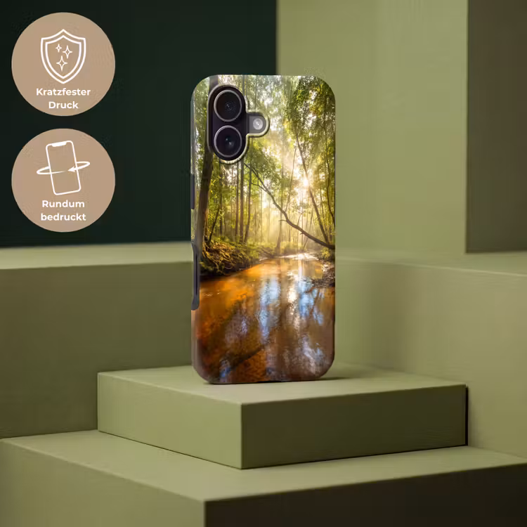 Bos - Beek - Zonlicht - Natuur - Groen Toughcase MagSafe Apple iPhone 17 klein -USP_PrintM_DE