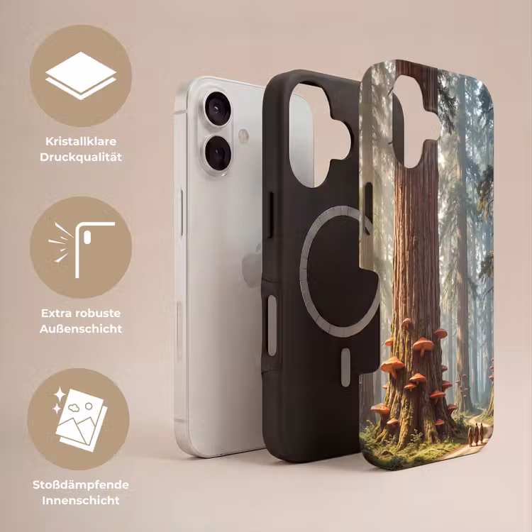 Handyhülle Toughcase - Wald – Bäume – Natur - Bos - Bomen - Natuur Toughcase MagSafe Apple iPhone 17 klein