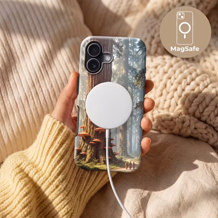 Handyhülle Toughcase - Wald – Bäume – Natur - Bos - Bomen - Natuur Toughcase MagSafe Apple iPhone 17 klein